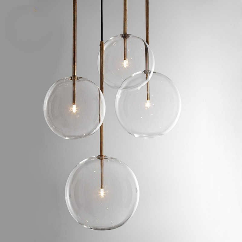 Switching Coffee To Tea - Lámparas Colgantes de Cristal Circulares LED