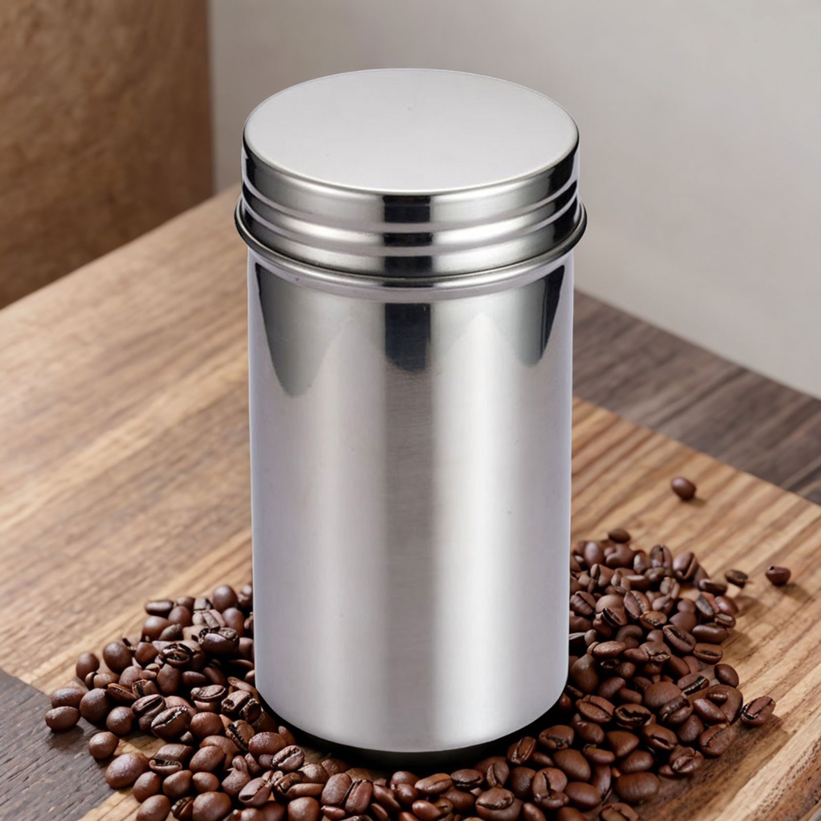 Coffee Tea Bean Leaf - Tarro de almacenamiento sellado de acero