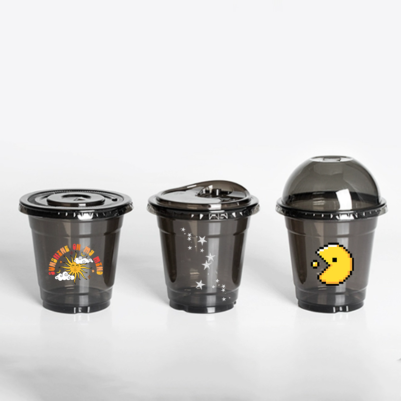 Coffee Tea House - Tazas de café transparentes desechables con