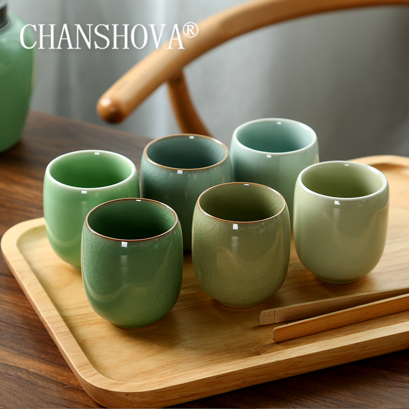 Coffee Tea In Chinese - CHANSHOVA-Juego de tazas de té de