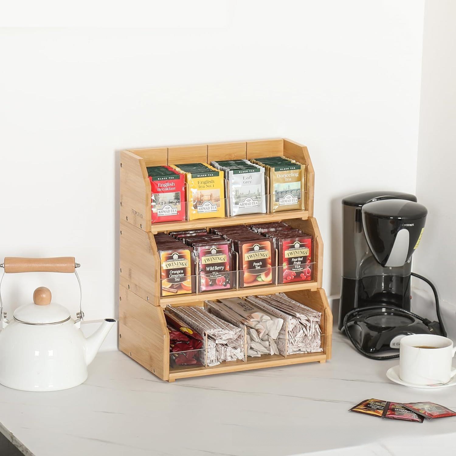 Coffee Tea Bags - Caja de Almacenamiento de Bolsitas de