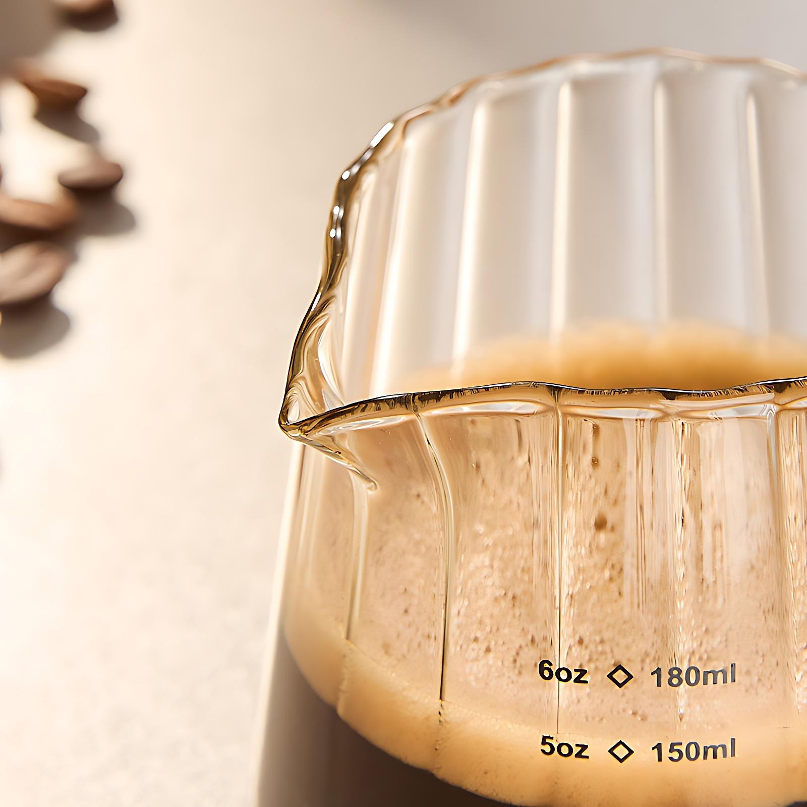 OANKR Tazas Medidoras de Vidri - Coffee Bean Scale reseña y precio