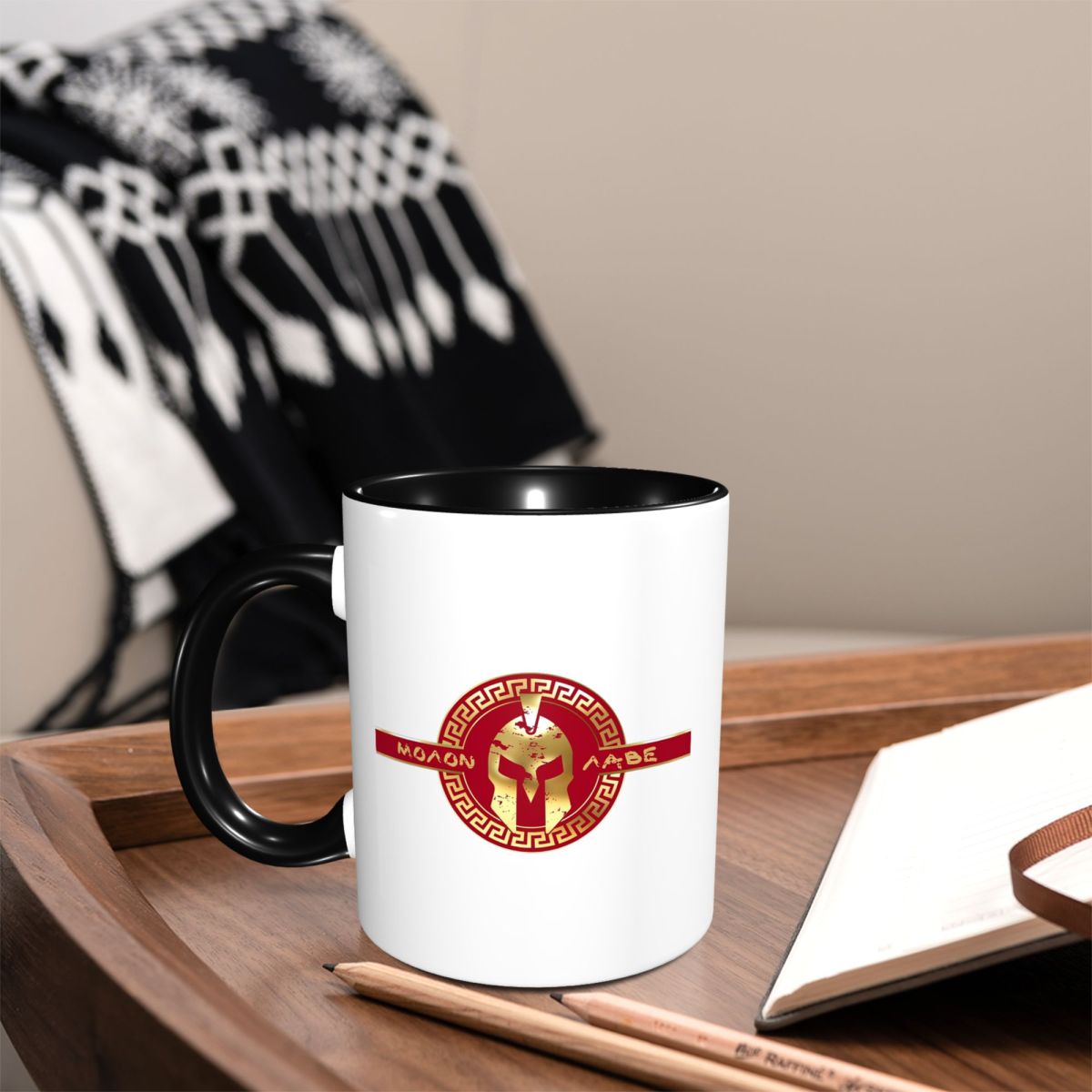 Taza con logotipo del casco Sp - Coffee Tea Logo reseña y precio