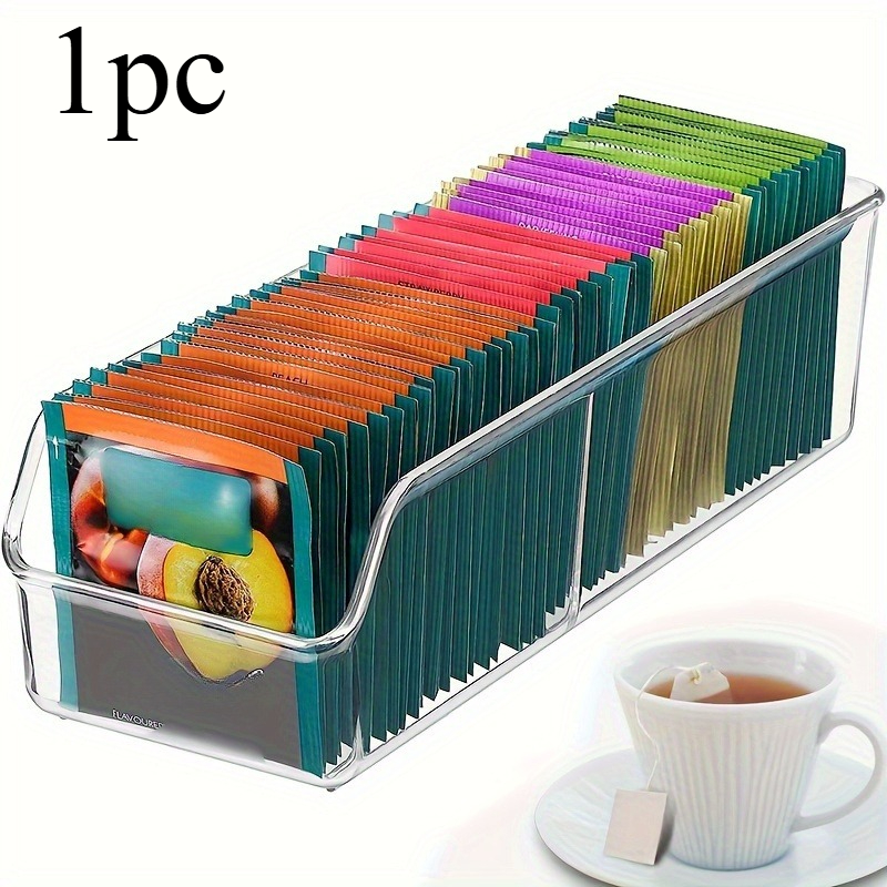 Caja organizadora transparente - Coffee Tea Bags reseña y precio