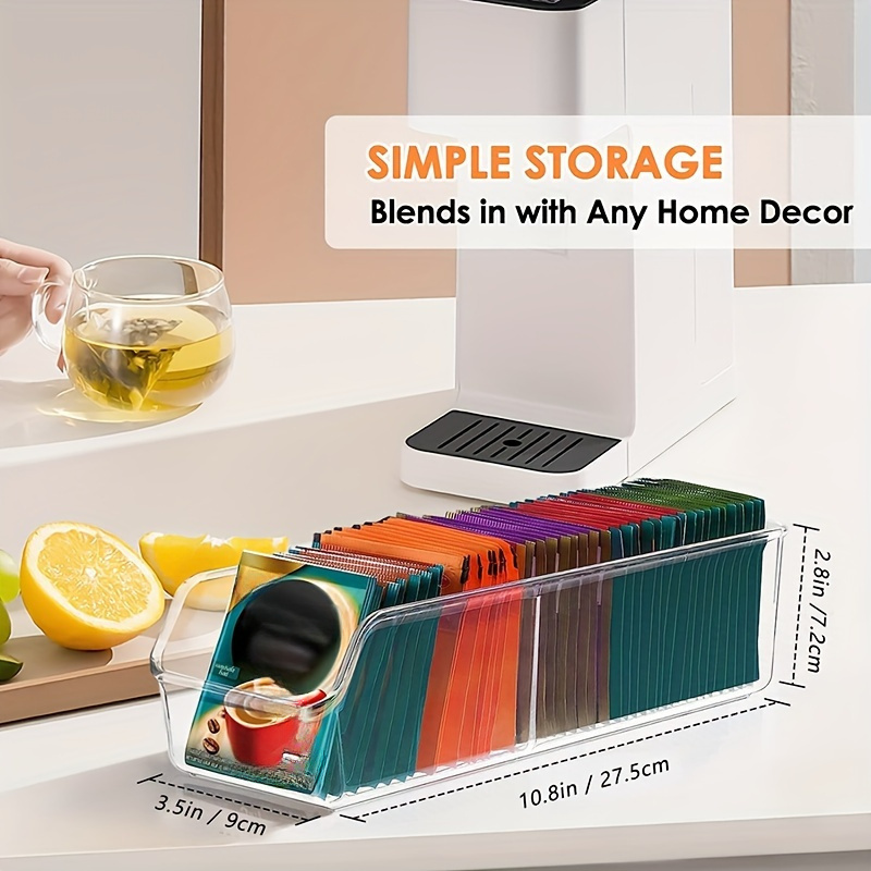 Caja organizadora transparente - Coffee Tea Bags reseña y precio