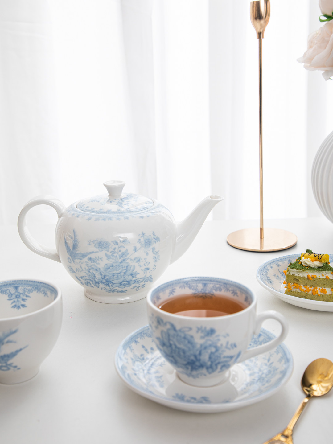 Juego de taza y platillo de ce - Coffee Tea House reseña y precio