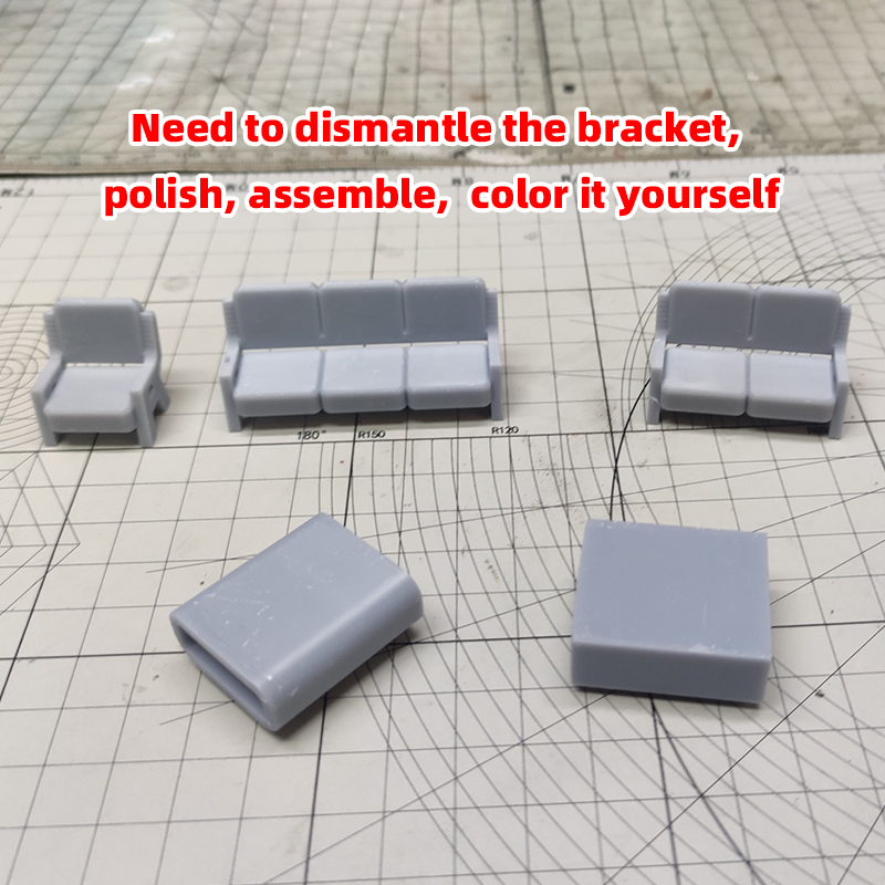Kit de modelo a escala, sofá,  - Coffee Tea House reseña y precio