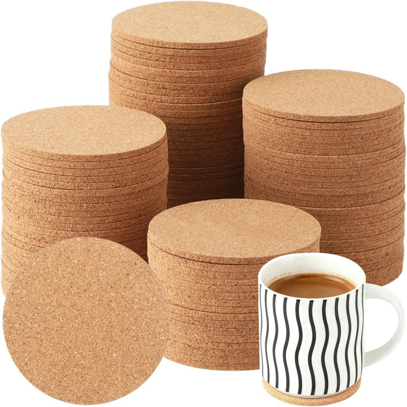 Posavasos Redondos de Corcho N - Coffee Tea Drinks reseña y precio