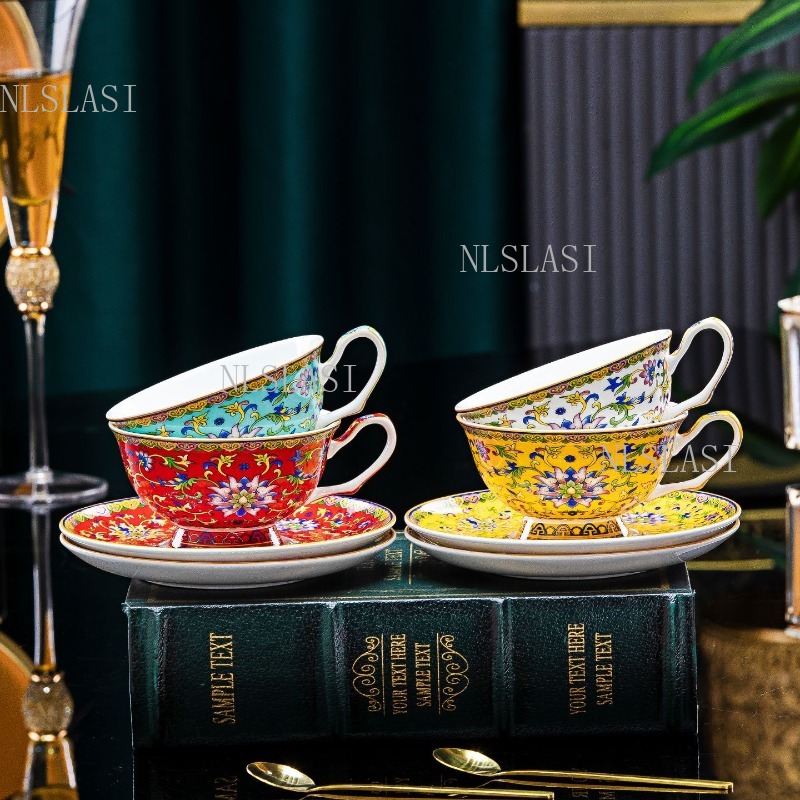Juego de Taza y Platillo de Po - Coffee Tea In Chinese reseña y precio