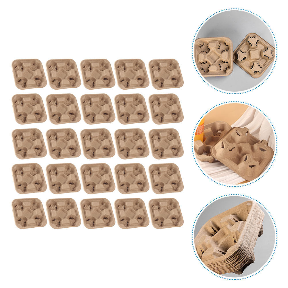 25 unidades de bandejas portav - Coffee Tea Drinks reseña y precio