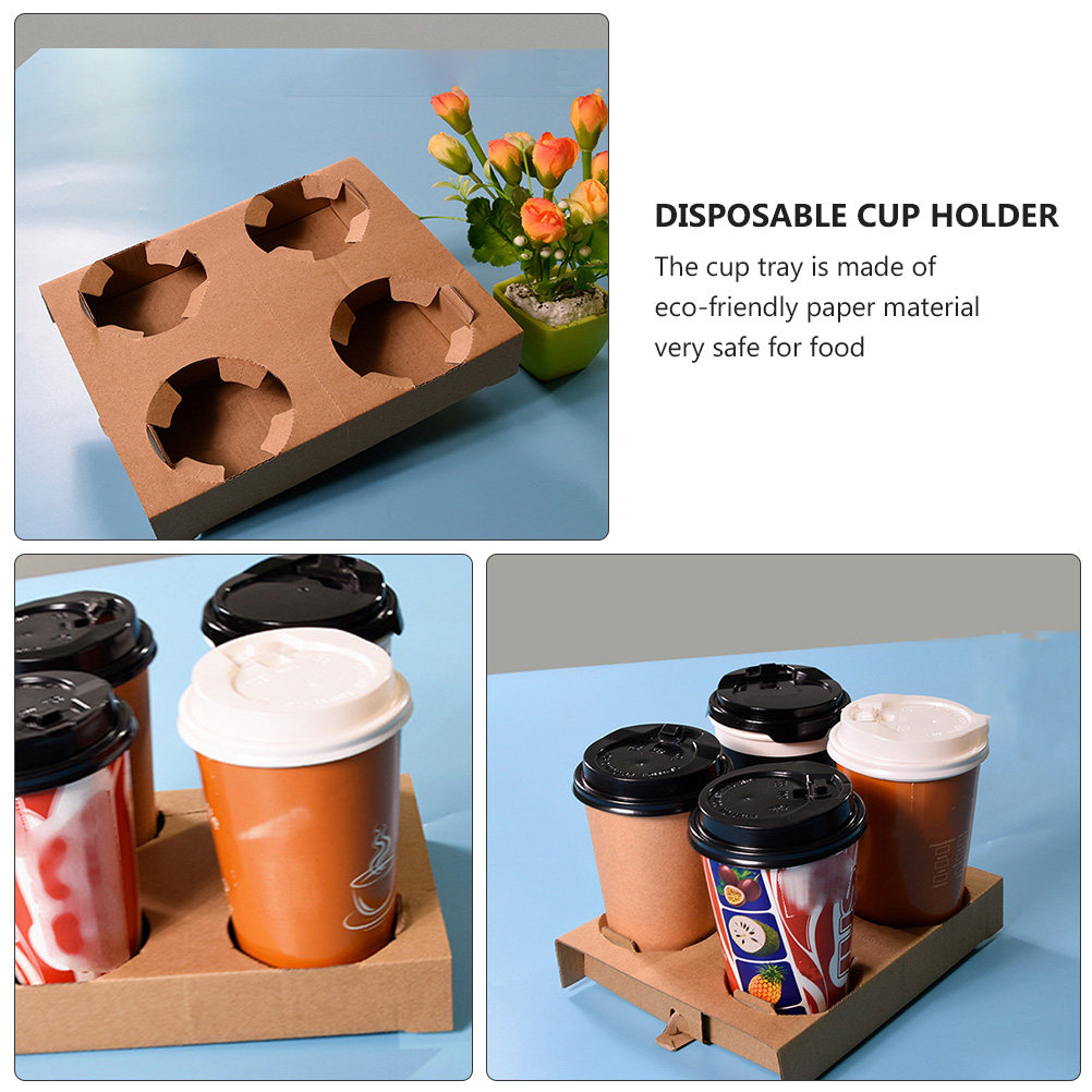 Paquete de 10 Portavasos de Pa - Coffee Tea Drinks reseña y precio