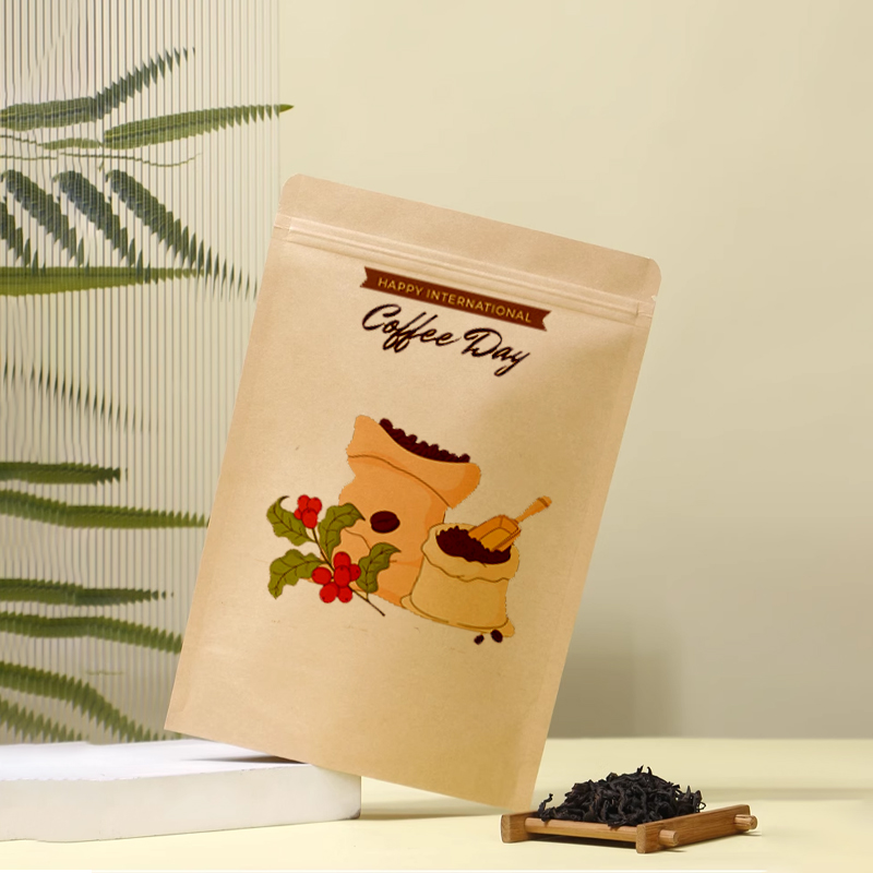 Bolsa de papel con cremallera  - Coffee Tea House reseña y precio