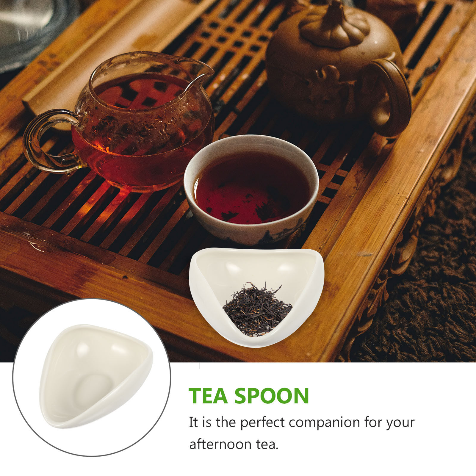 2 Cucharas de Cerámica para Té - Coffee Tea Bean Leaf reseña y precio